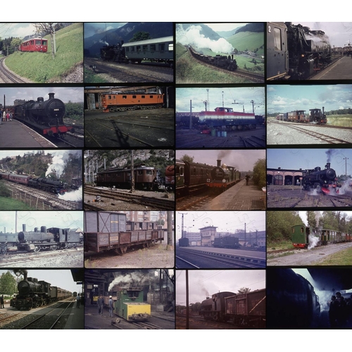 29 - Railway. Overseas Traction and UK Preserved. An assortment of approx. 550+, 35mm colour slides on mi...