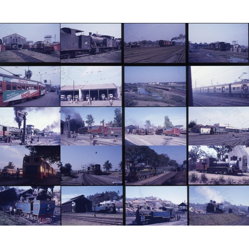 297 - Railway. Overseas Traction - INDIA. A large assortment of approx. 550  x 35mm colour slides, mostly ... 