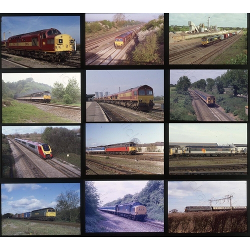 300 - Railway. Modern Traction. A collection approx 200 x 35mm colour slides, stored in 2 