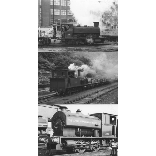 32 - Railway. Industrial. A collection of approx. 220, postcard size, black and white prints. The prints ...