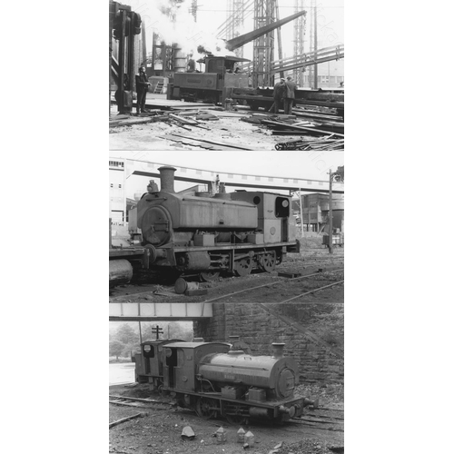 32 - Railway. Industrial. A collection of approx. 220, postcard size, black and white prints. The prints ...