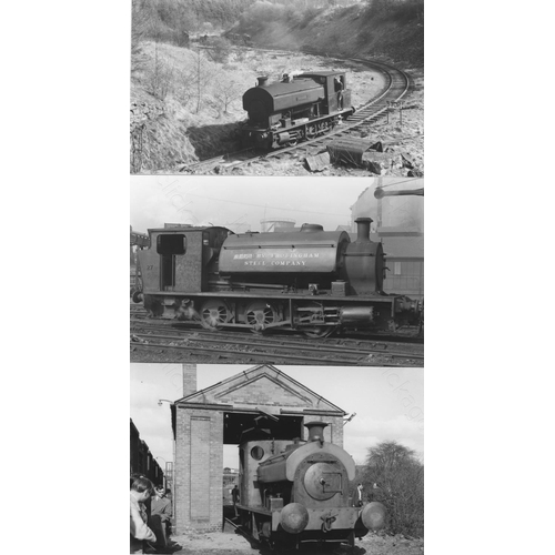 32 - Railway. Industrial. A collection of approx. 220, postcard size, black and white prints. The prints ...