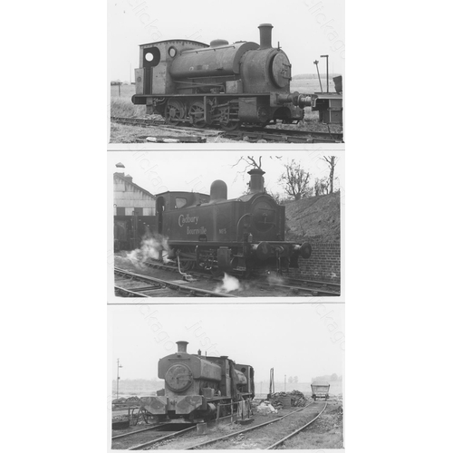 33 - Railway. Industrial. A collection of approx. 220, postcard size, black and white prints. The prints ...