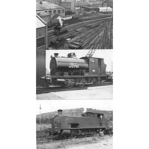 33 - Railway. Industrial. A collection of approx. 220, postcard size, black and white prints. The prints ...