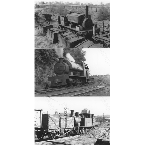 34 - Railway. Industrial. A collection of approx. 220, postcard size, black and white prints. The prints ...