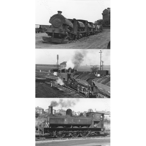 34 - Railway. Industrial. A collection of approx. 220, postcard size, black and white prints. The prints ...