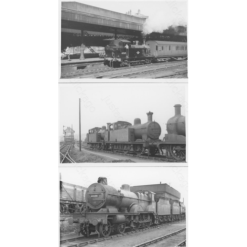 35 - Railway. B.R. Steam. A collection of approx. 200, postcard size, black and white prints. The prints ...