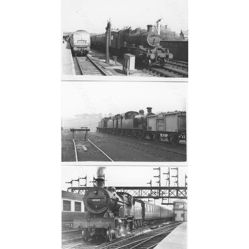 36 - Railway. B.R. Steam. A collection of approx. 200, postcard size, black and white prints. The prints ...