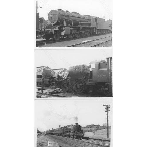 38 - Railway. B.R. Steam. A collection of approx. 220, postcard size, black and white prints. The prints ... 