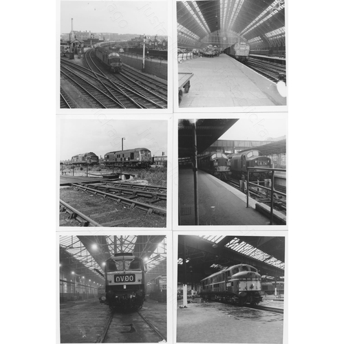 39 - Railway. Modern Traction. A collection of approx. 180, black and white, enprints 9cm x 9cm. The prin...