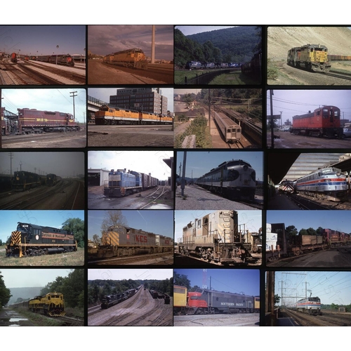 47 - Railway. Overseas Traction - U.S.A. A good collection of approx. 222 x 35mm colour slides, featuring...