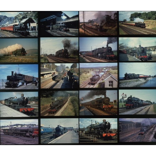 474 - Railway. B.R. Steam. A collection of approx. 125 x 35mm, DUPLICATE, colour slides. The slides are fr... 