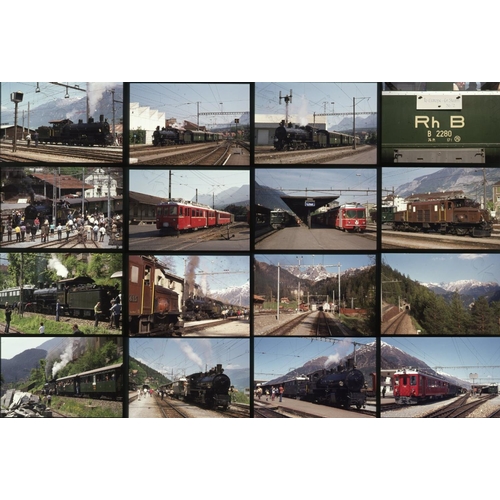 481 - Railway. Overseas Traction. A small assortment of 30 x 35mm, colour slides, on Agfa film stock. The ... 