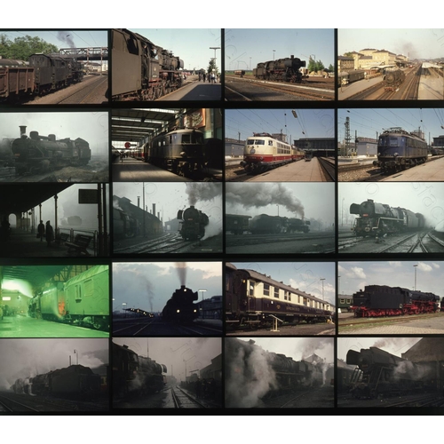 484 - Railway. Overseas Traction. A small assortment of 87 x 35mm, colour slides, on Agfa film stock. The ... 