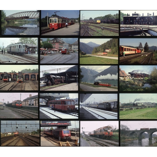 486 - Railway. World Traction. A large assortment of approx. 750  x 35mm, colour slides, on Fuji (most) an... 