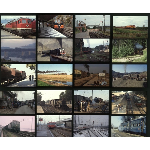 486 - Railway. World Traction. A large assortment of approx. 750  x 35mm, colour slides, on Fuji (most) an... 