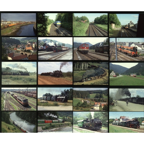 486 - Railway. World Traction. A large assortment of approx. 750  x 35mm, colour slides, on Fuji (most) an... 