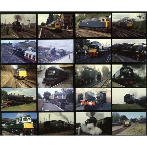 488 - Railway. Heritage Railways. A large assortment of approx.  600 x 35mm, colour slides, on Fuji film s... 