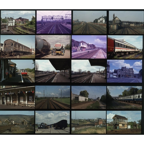 489 - Railway. Infrastructure. A small assortment of approx. 200 x 35mm, colour slides, mostly on Agfa fil... 