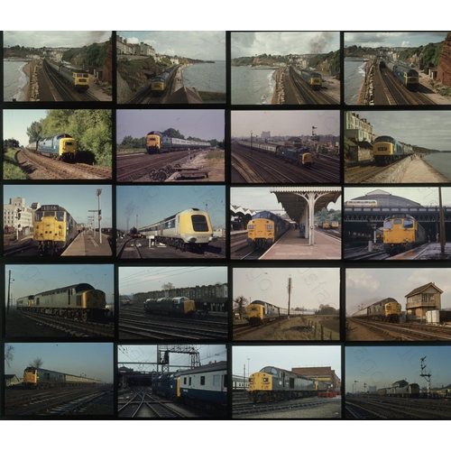 494 - Railway. Modern Traction. A small assortment of approx.  70 x 35mm, colour slides, on Agfa film stoc... 