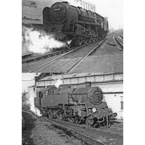 5 - Railway. BR Steam. An assortment of approx. 100 black and white, 7