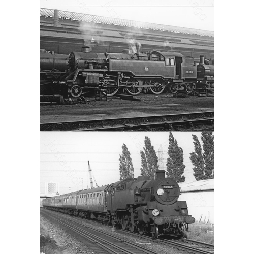 5 - Railway. BR Steam. An assortment of approx. 100 black and white, 7