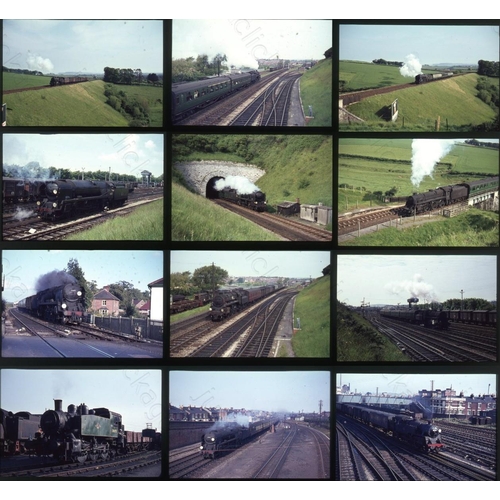 505 - Railway. BR Steam. A small selection of 35 x 35mm, original Agfa colour slides. The slides feature e... 