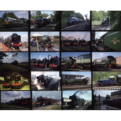 511 - Railway. Heritage Railways. A large assortment of approx. 550 x 35mm, colour slides, all on Kodak fi... 