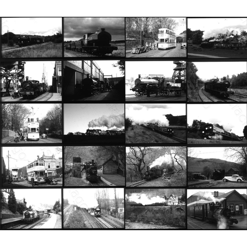 512 - Railway. Heritage Railways. A large assortment of approx. 400 x 35mm, black and white positives, rem... 