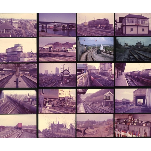 533 - Railway. Infrastructure. An assortment of approx. 215 x 35mm, colour slides, on Agfa and Kodak film ... 