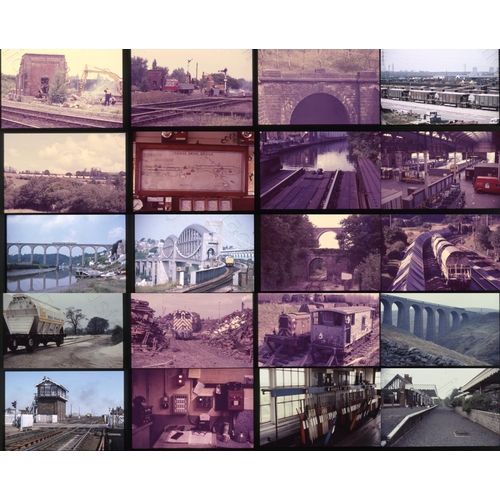 533 - Railway. Infrastructure. An assortment of approx. 215 x 35mm, colour slides, on Agfa and Kodak film ... 