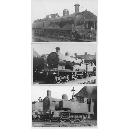 58 - Railway. BR Steam and constituent locomotives. An assortment of approx. 145, black and white, postca...