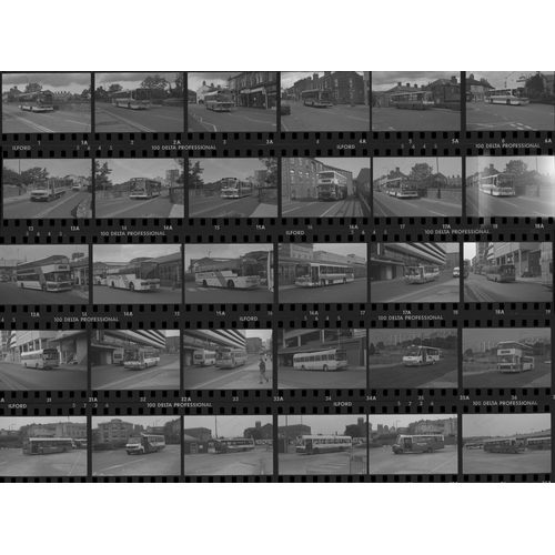 580 - U.K. Bus. A selection of approx. 400 x 35mm, black and white negatives, in strips. The photos featur...