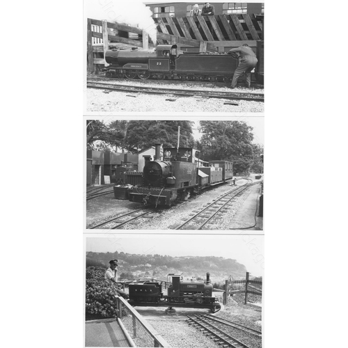 59 - Railway. Miniature Railways. A collection of approx. 95, black and white, postcard size prints. The ...