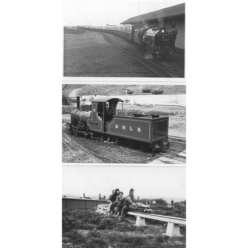 59 - Railway. Miniature Railways. A collection of approx. 95, black and white, postcard size prints. The ...