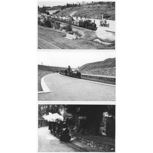 59 - Railway. Miniature Railways. A collection of approx. 95, black and white, postcard size prints. The ...