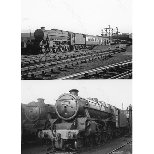 6 - Railway. BR Steam. An assortment of approx. 100 black and white, 7