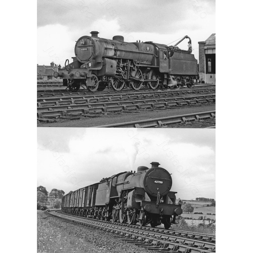 6 - Railway. BR Steam. An assortment of approx. 100 black and white, 7