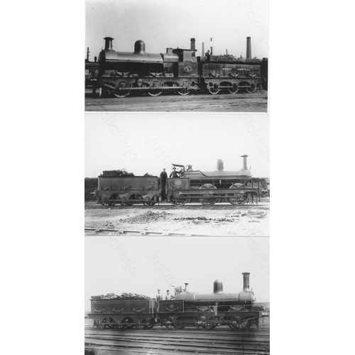 62 - Railway. Pre-Grouping locomotives. A collection of approx. 100 black and white prints, postcard size...