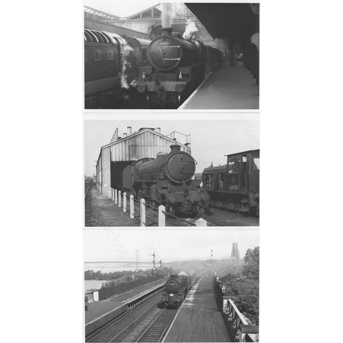 67 - Railway. B.R. Steam. A good collection of approx. 270, black and white, postcard size prints. The pr... 