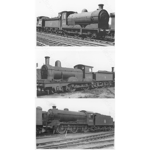 67 - Railway. B.R. Steam. A good collection of approx. 270, black and white, postcard size prints. The pr... 