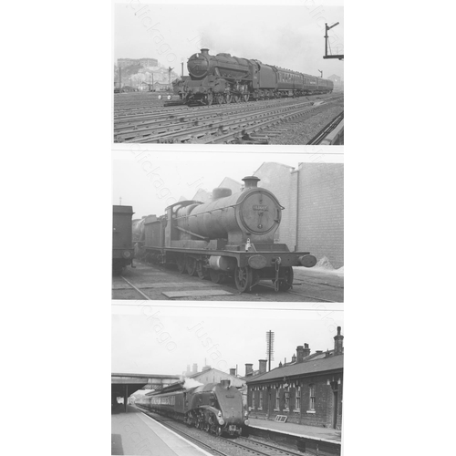 67 - Railway. B.R. Steam. A good collection of approx. 270, black and white, postcard size prints. The pr... 