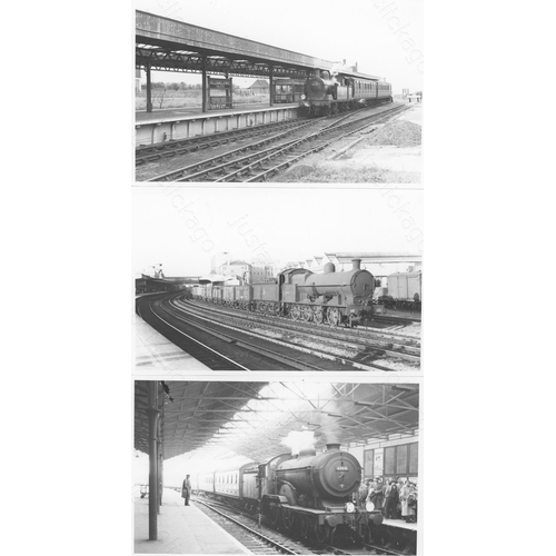 68 - Railway. B.R. Steam. A good collection of approx. 300, black and white, postcard size prints (a few ... 