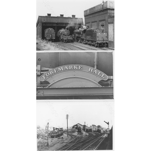 68 - Railway. B.R. Steam. A good collection of approx. 300, black and white, postcard size prints (a few ... 