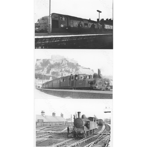 68 - Railway. B.R. Steam. A good collection of approx. 300, black and white, postcard size prints (a few ... 