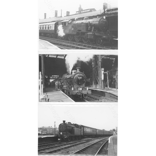 69 - Railway. B.R. Steam. A good collection of approx. 215, black and white, postcard size prints (approx... 