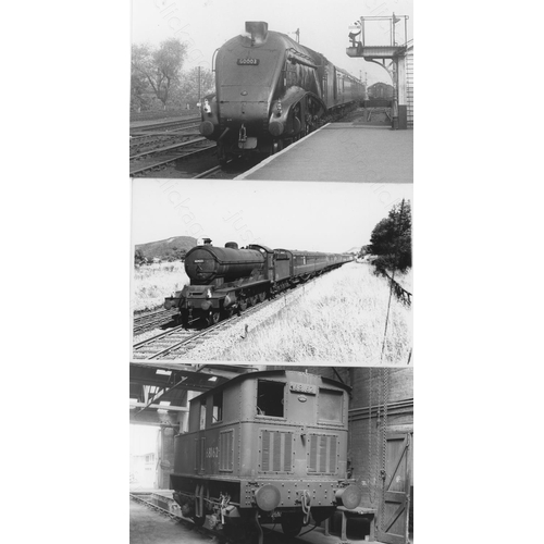 69 - Railway. B.R. Steam. A good collection of approx. 215, black and white, postcard size prints (approx... 