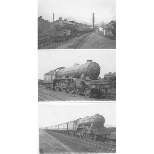 69 - Railway. B.R. Steam. A good collection of approx. 215, black and white, postcard size prints (approx... 