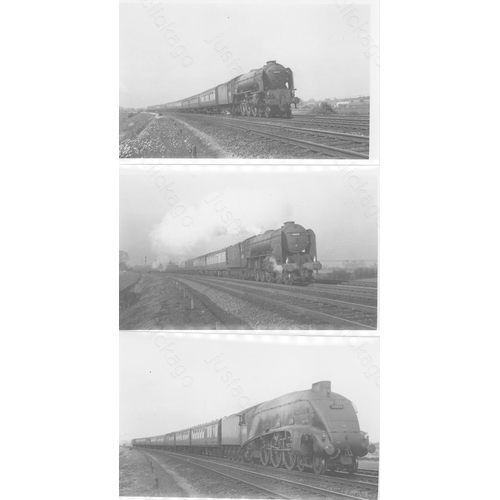 69 - Railway. B.R. Steam. A good collection of approx. 215, black and white, postcard size prints (approx... 