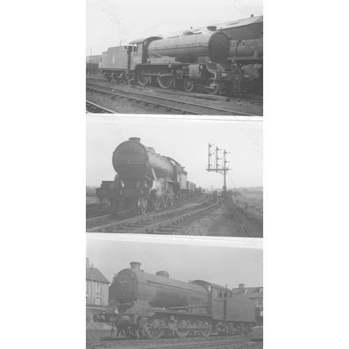 69 - Railway. B.R. Steam. A good collection of approx. 215, black and white, postcard size prints (approx... 